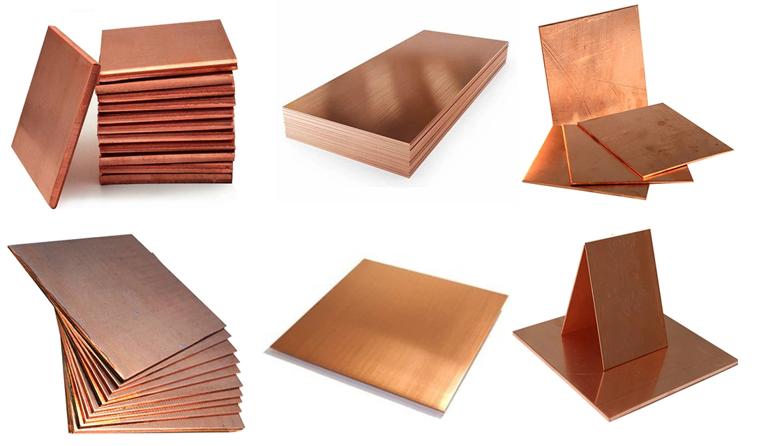 0,5 mm 0,8 mm 1 mm 3 mm 4 mm ASTM T2 H65 H62 C1100 C1220 C2400 C2600 C2600 C3712 Red Pure Copper Sheet eller Messing Copp ( (4)